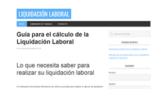 Desktop Screenshot of liquidacionlaboral.com