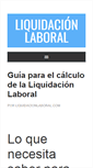 Mobile Screenshot of liquidacionlaboral.com